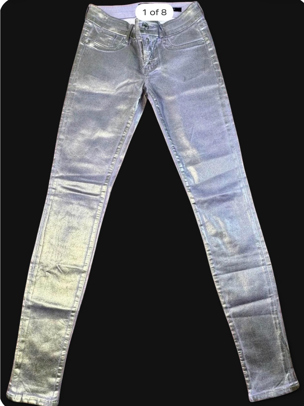 Metallic Purple Women's Skinny Jeans Marciano